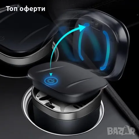 Пепелник за автомобил с диод - J-B006  PG104, снимка 2 - Аксесоари и консумативи - 49335822