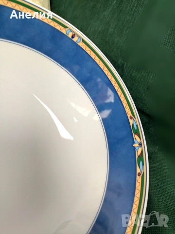 Winterling Bavaria дебел кобалтов кант, снимка 5 - Чинии - 52611706