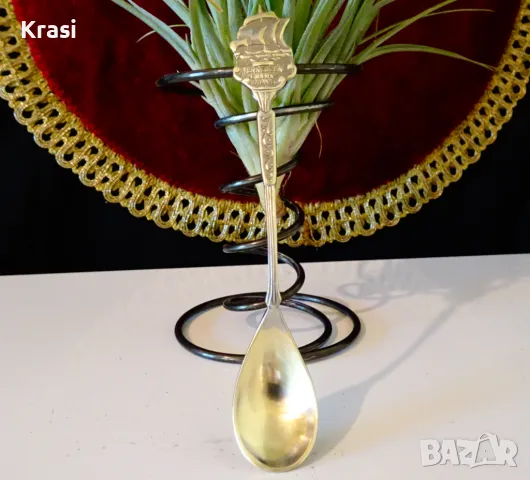 Бронзова лъжица Летящия Холандец. , снимка 1