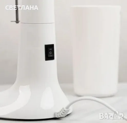 Миксер за фрапе, 100W, 450мл. Мерителна чаша. Цвят,Черен, бял, снимка 7 - Миксери - 47779627