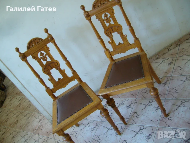Старинни Двойки Столове -Уникални  Намаления, снимка 15 - Антикварни и старинни предмети - 47069952