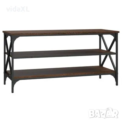 vidaXL ТВ шкаф, кафяв дъб, 100x40x50 см, инженерно дърво(SKU:825796), снимка 1 - Шкафове - 49075459