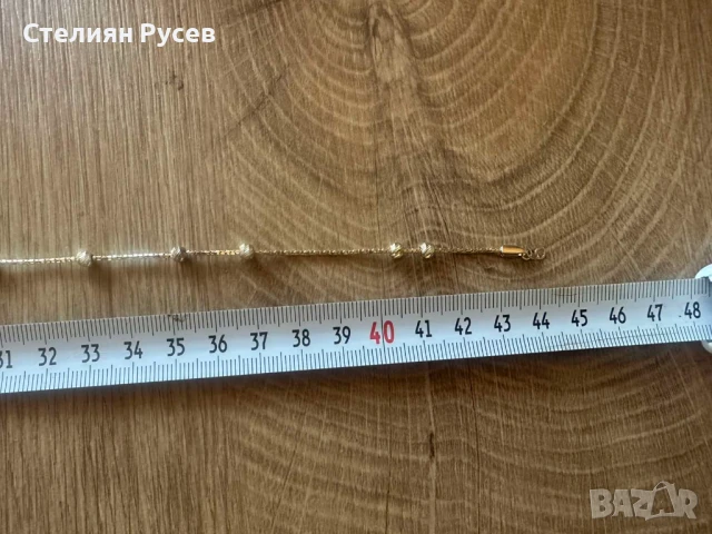  3.91гр дамско златно колие / синджир / ланец / злато / златен / GOLD 585 / 14 карата  , снимка 5 - Колиета, медальони, синджири - 50861216