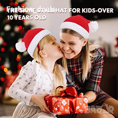 Нова коледна шапка дебела плетена унисекс за възрастни парти коледа, снимка 6 - Шапки - 35998987