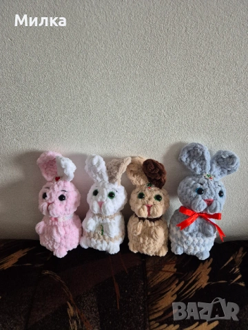 Ръчно изработена играчка - Зайче, снимка 2 - Плюшени играчки - 53137880