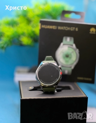НОВ!!! Huawei Watch GT 6, 46MM, Steel Stainless Steel Case, Green Woven Strap, снимка 4 - Huawei - 52795952