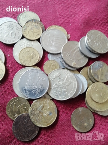 Български и чужди стотинки монети всички заедно се продават , снимка 6 - Нумизматика и бонистика - 36053553