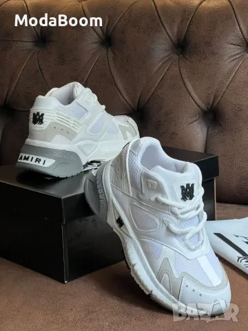 Amiri бели дамски маратонки , снимка 2 - Маратонки - 48455913