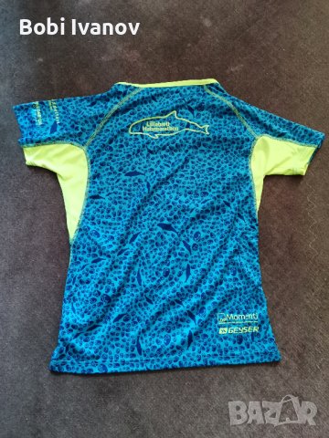 Тениска синя щампована размер M, снимка 2 - Тениски - 42034711