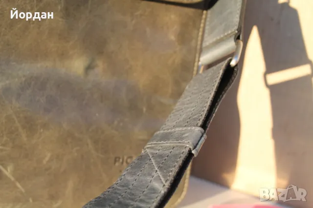 Кожена чанта ''Picard'' маслено зелено, снимка 4 - Други ценни предмети - 48103028