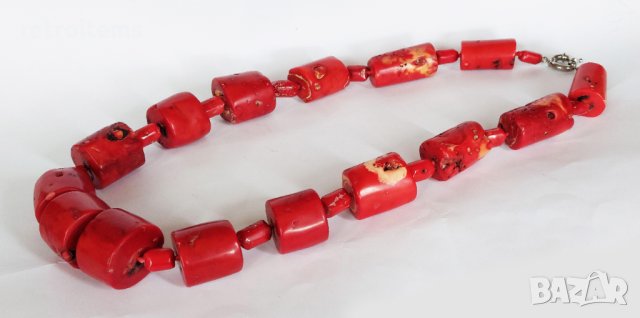 Антикварна Огърлица от Огромни Естествени Корали. Тегло 1.035 кг!, снимка 8 - Колиета, медальони, синджири - 41147175