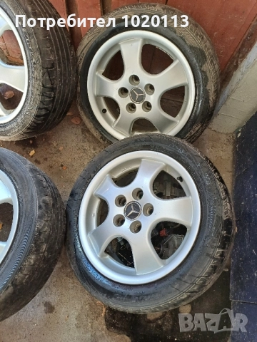 Джанти с гуми за Мерцедес 195 55 15, снимка 2 - Части - 51596972