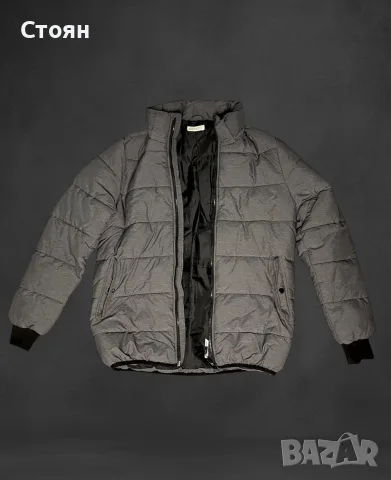 H&M Мъжко ватирано яке с яка размер S (170/88), снимка 2 - Якета - 55960253