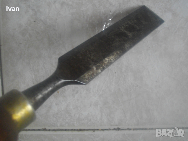 Старо Качество Ръчно Дърводелско Стругарско Длето 25мм-За Дърворезба/Дървообработка/Стружуване-170мм, снимка 13 - Други инструменти - 44819880