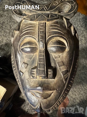 Африканска маска Бауле, снимка 6 - Антикварни и старинни предмети - 51072100