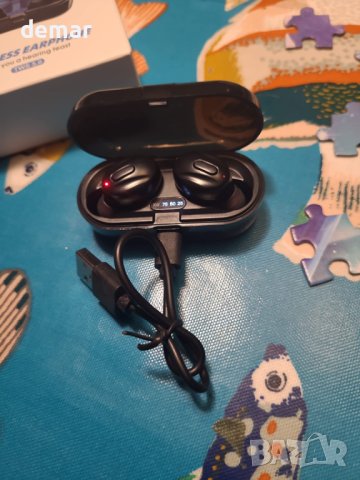 Gazechimp XG-13 Ture безжична Hifi стерео Bluetooth 5.0 слушалки с кутия за зареждане с микрофон, снимка 10 - Bluetooth слушалки - 44495320
