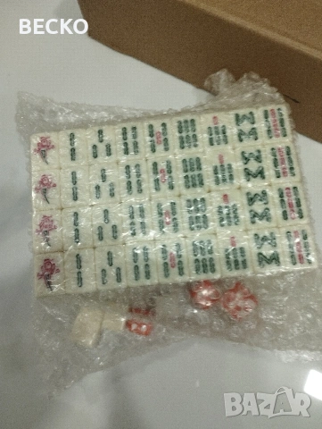 Комплект за игра Маджонг, снимка 2 - Образователни игри - 53056080