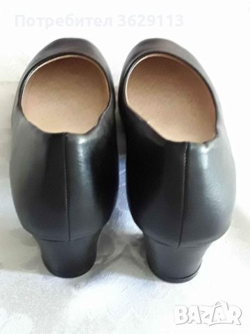 Дамски черни обувки  среден ток .  номер 41, снимка 6 - Дамски ежедневни обувки - 41393603
