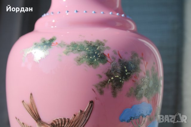 Стара ваза стъкло Бохемия , снимка 16 - Антикварни и старинни предмети - 41726860