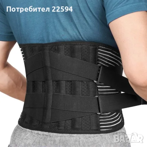 Колан за подкрепа на кръста, регулируем с 4 пружини за облекчаване на болки в гърба – Унисекс, снимка 2 - Други - 55907511