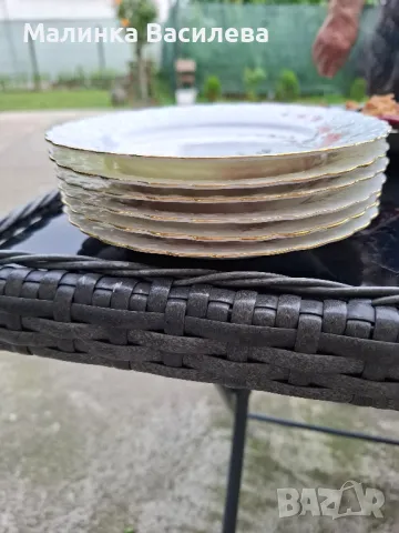 Десертни чинии костен порцелан , снимка 7 - Чинии - 50176323