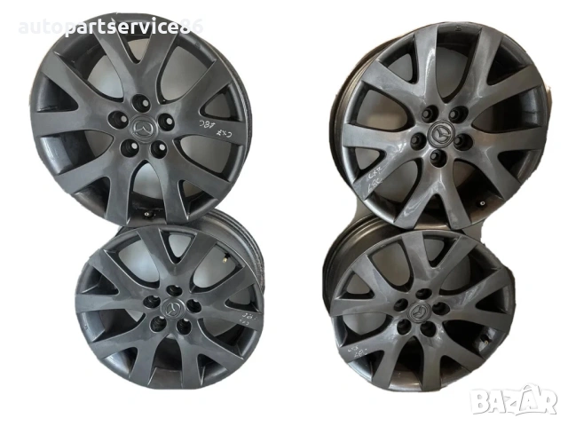Комплект черни алуминиеви джанти 7.5x18 за Mazda CX-7 (2011) K5253, ET50, 9965047580