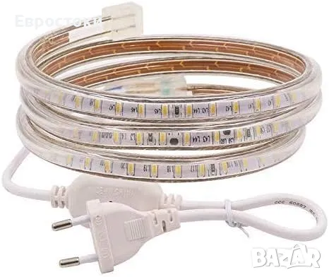 Гъвкава LED лента, 220V SMD 3014 120 диода/м IP65 Водоустойчива, за спалня, бар, снимка 1