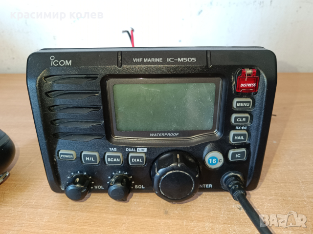 японска радиостанция за лодка "ICOM VHF MARINE IC-M505", снимка 2 - Друга електроника - 44792662