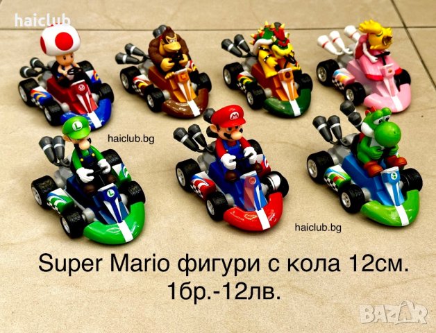 Super Mario фигура с кола/Супер Марио/Super Mario  играчки, снимка 2 - Коли, камиони, мотори, писти - 40857297