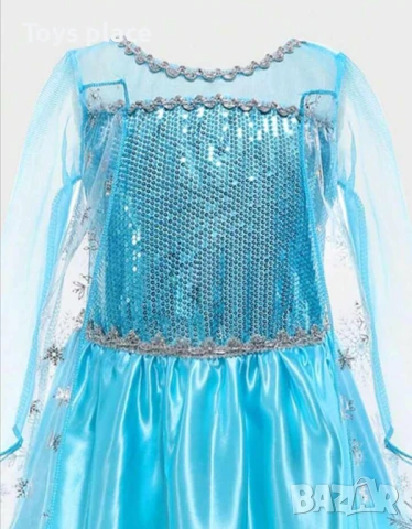 5г, 7г Карнавална рокля Елза и Ана Замръзналото кралство Frozen, снимка 4 - Детски рокли и поли - 50684106
