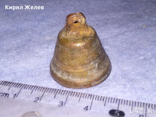СТАРИННА РЯДКА ЖЕЛЯЗНА КАМБАНКА ЗВЪНЧЕ РЪЧНА МАЙСТОРСКА ИЗРАБОТКА 37091, снимка 8 - Антикварни и старинни предмети - 40392309