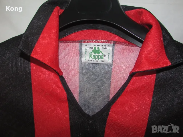 винтидж дълъг ръкав AC Milan kappa фланелка Италия Милан Ajax Холандия футболна тениска Аякс Левски, снимка 4 - Футбол - 56194747