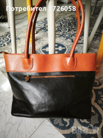Италианска чанта от естествена кожа , снимка 3 - Чанти - 53768886