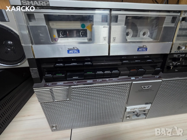 SHARP GF-555H, снимка 2 - Радиокасетофони, транзистори - 52989413
