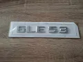 сребрист надпис Mercedes Benz GLE 53, снимка 1