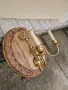 Чифт страхотни антикварни бронзови аплици за стена , снимка 8