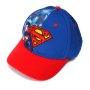 Детска шапка с козирка на Супермен (Superman), снимка 1 - Шапки, шалове и ръкавици - 41370699