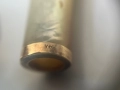 Старо седефено колие с златен пръстен 14 карата , снимка 11