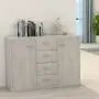 vidaXL Бюфет, бетонно сив, 88x30x65 см, инженерно дърво, снимка 2