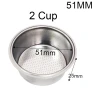 Цедка за кафе, 51мм, стандартна, Филтър за кафе, за кафе машина, сито, метална кошница, еспресо кафе, снимка 1
