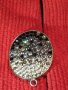 СРЕБЪРНО или ПОСРЕБРЕНО КРИСТАЛНО АРТ УКРАШЕНИЕ МЕДАЛЬОН 25861, снимка 3