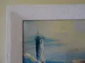 Картина "Морски страж" принт акрил 1990 г, снимка 3