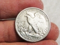 Рядък голям сребърен долар,халф долар Walking Liberty Half Dollar, HALF DOLLAR - 1917г.