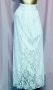 M/XL Бяла ,дантелена ,дълга пола , снимка 2