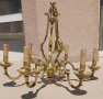 Френски Бронзов Полилей 6ца, снимка 2