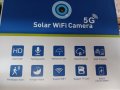 Соларна безжична въртяща се водоустойчива камера WI FI 5MP проследяване на движение LED осветяване, снимка 8