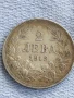 Сребърна монета 2 лева 1912г. Царство България Цар Фердинанд първи за КОЛЕКЦИЯ 40032, снимка 1