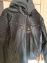 Кожено яке със сваляща се качулка, снимка 3