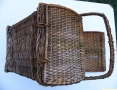 РЕТРО Българска Дървена Плетена КОШНИЦА за Пикник 52x35x48 см Кошник с Капаци НРБ Декорация БАРТЕР, снимка 6