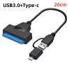 Адаптерни кабели свързващи 2,5-инчов външен SSD HDD твърд диск 22-пинов Sata 3, снимка 1 - Части и Платки - 41486585
